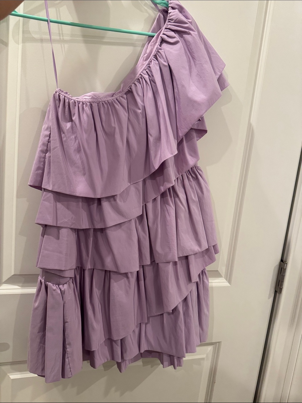Endless Rose Lilac One-Shoulder Ruffle Kids Dress